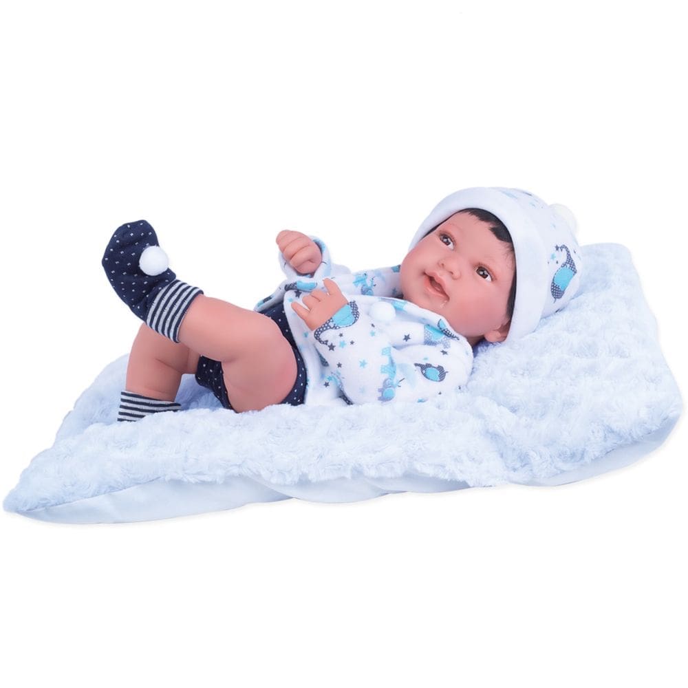 Boneco De Vinil Reborn Anny Doll Baby Menino 2440 Cotiplás