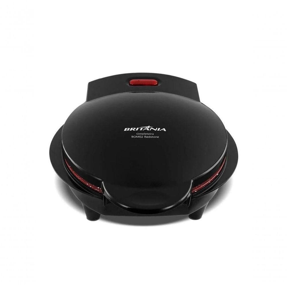 Omeleteira Britania Bom02p Antiaderente Redstone 750w 220v