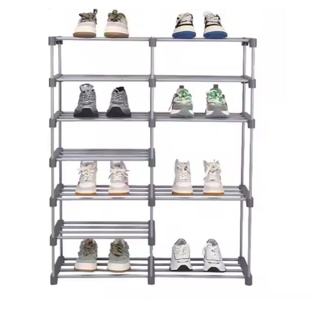 Sapateira Grande 30 Pares Organizador Quarto 12 Plateleiras Organizador 60 Tenis Sapatos Estante