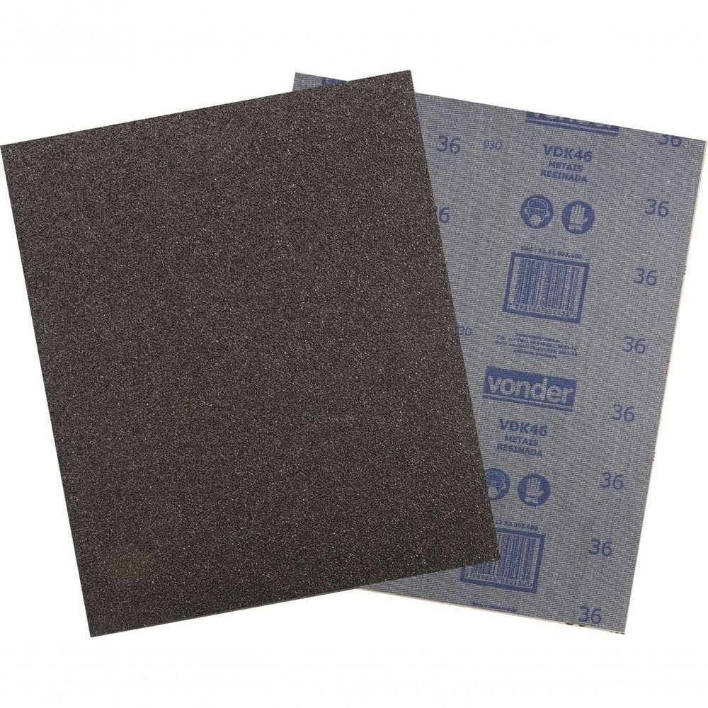 Lixa Folha Ferro G60 225x275mm Vdk-46 Com 50 Peças Vonder