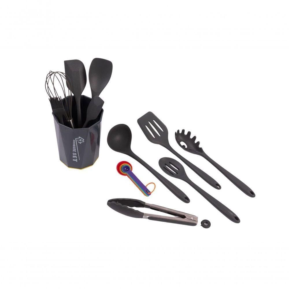 Kit C/11 Peças Utensílios De Cozinha Silicone