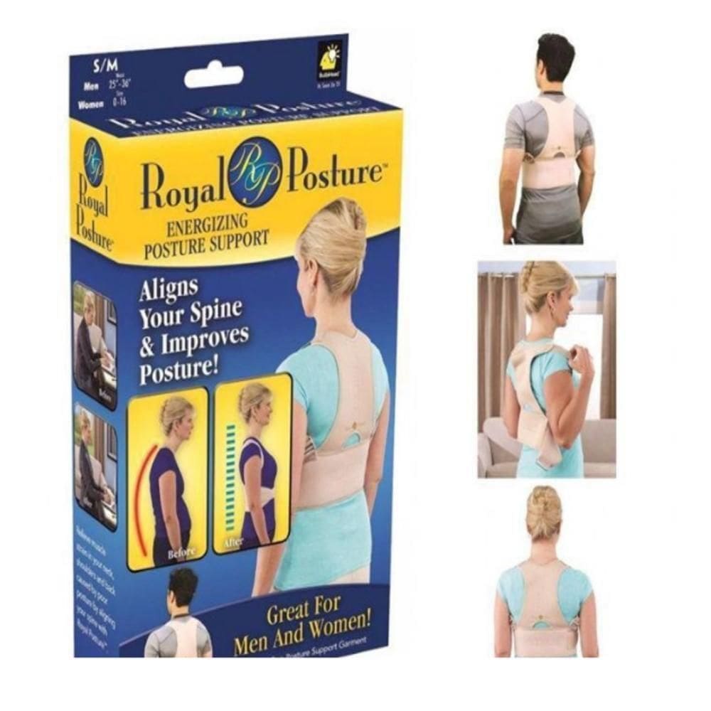 Corretor Postura Colete Ajustavel Magnetico Cinta Alinhador Coluna Alinha Suporte Ombro Costas