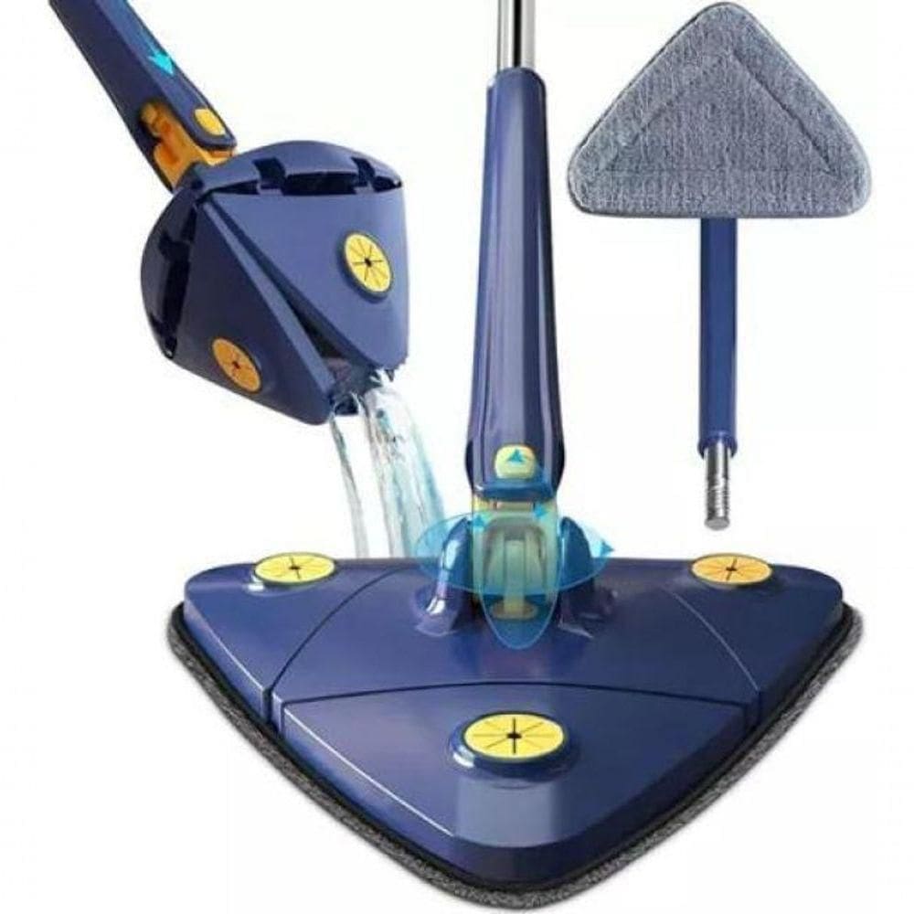 Kit Limpeza Profissional: Esfregão Triangular Rodo Limpador