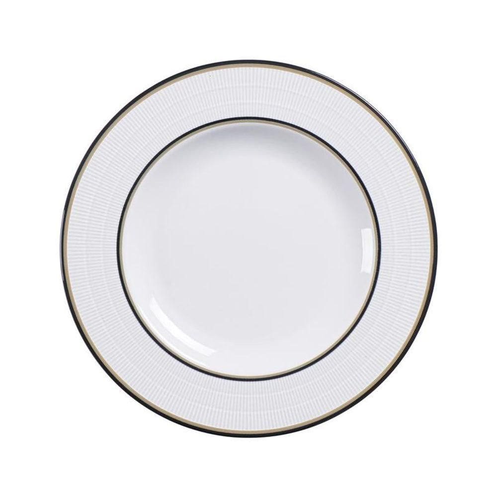 Prato Sobremesa Tramontina Sienna 21cm Em Porcelana Decorada