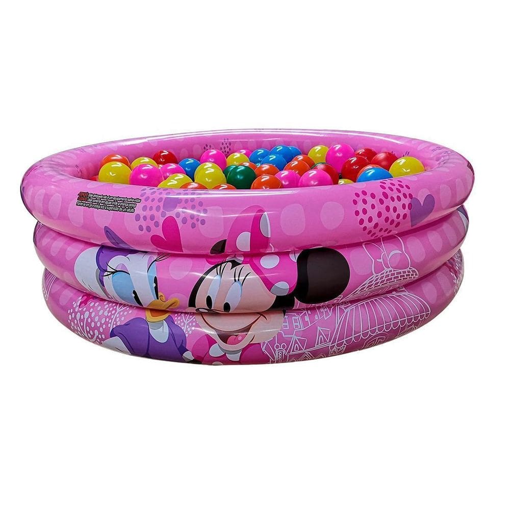 Piscina Infantil Inflável 100L Minnie + 50 Bolinhas