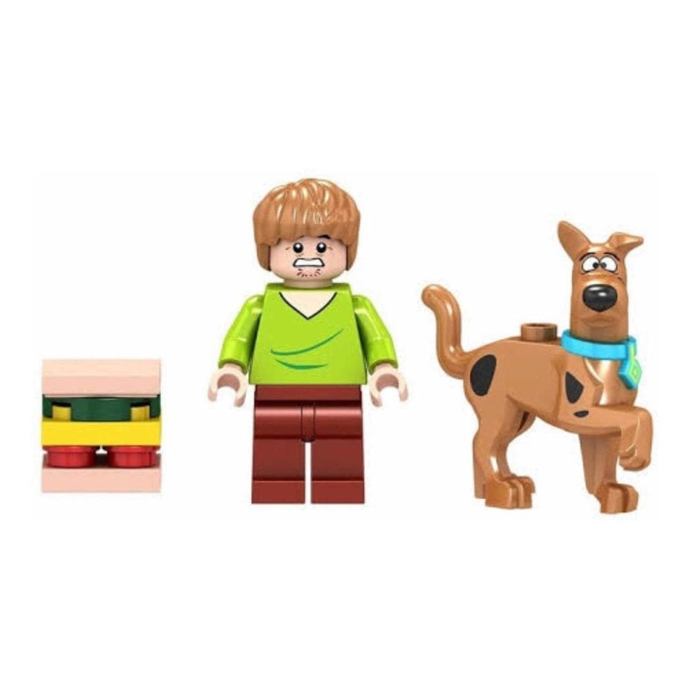 Bonecos Blocos De Montar Scooby Doo Salsicha Sanduíche