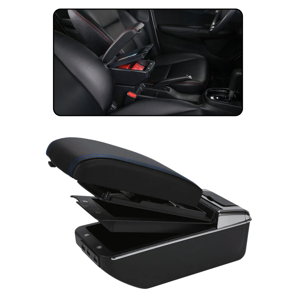 Console Central Universal Entrada Usb Costura Azul