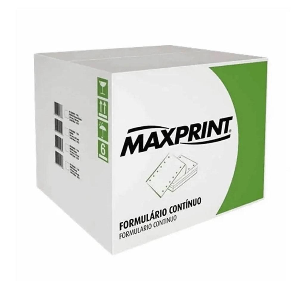 Formulário contínuo 80C 2V Branco RAZÃO c/carbono, 56 g/m2, Caixa c/3000, Modelo 3076, MAXPRINT