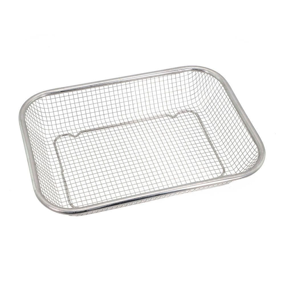 Fruteira Multiuso Em Inox Com Tela - 22x30cm Para Mesa