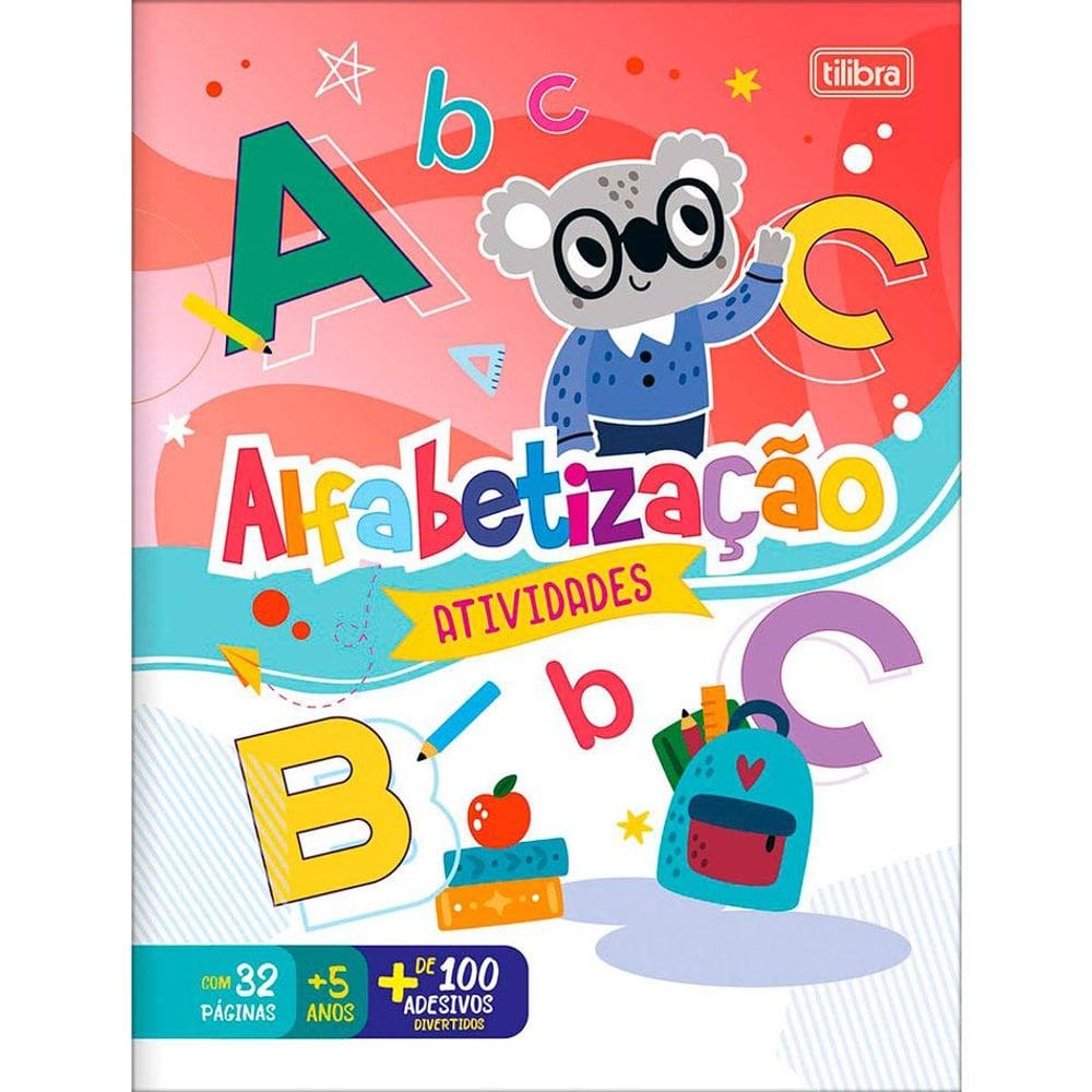 Caderno de atividades Alfabetização com 16 fls Tilibra