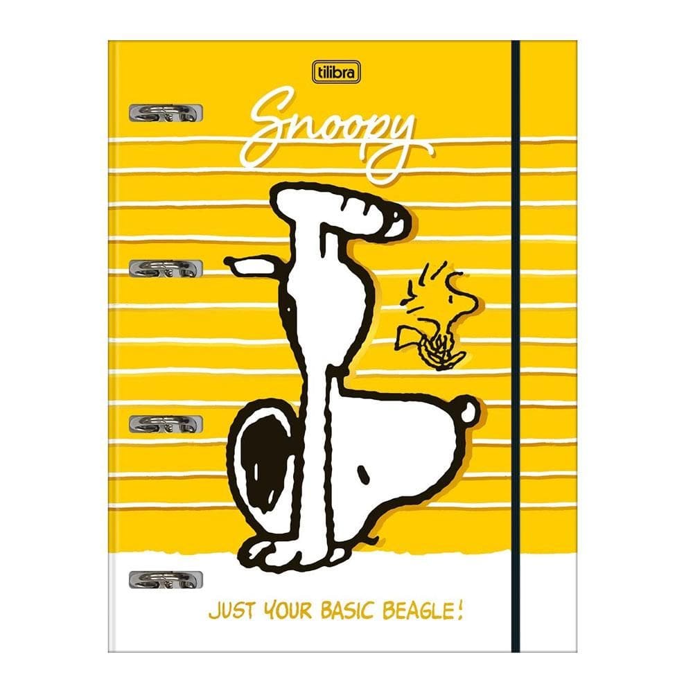 Fichário universitário 4 argolas Snoopy 396664 - Tilibra