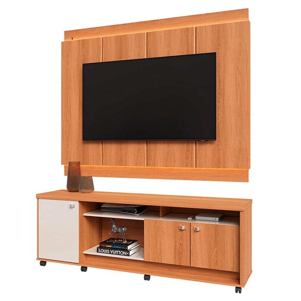 Rack Bancada com Painel para Tv de até 70” em 100% MDF Lena