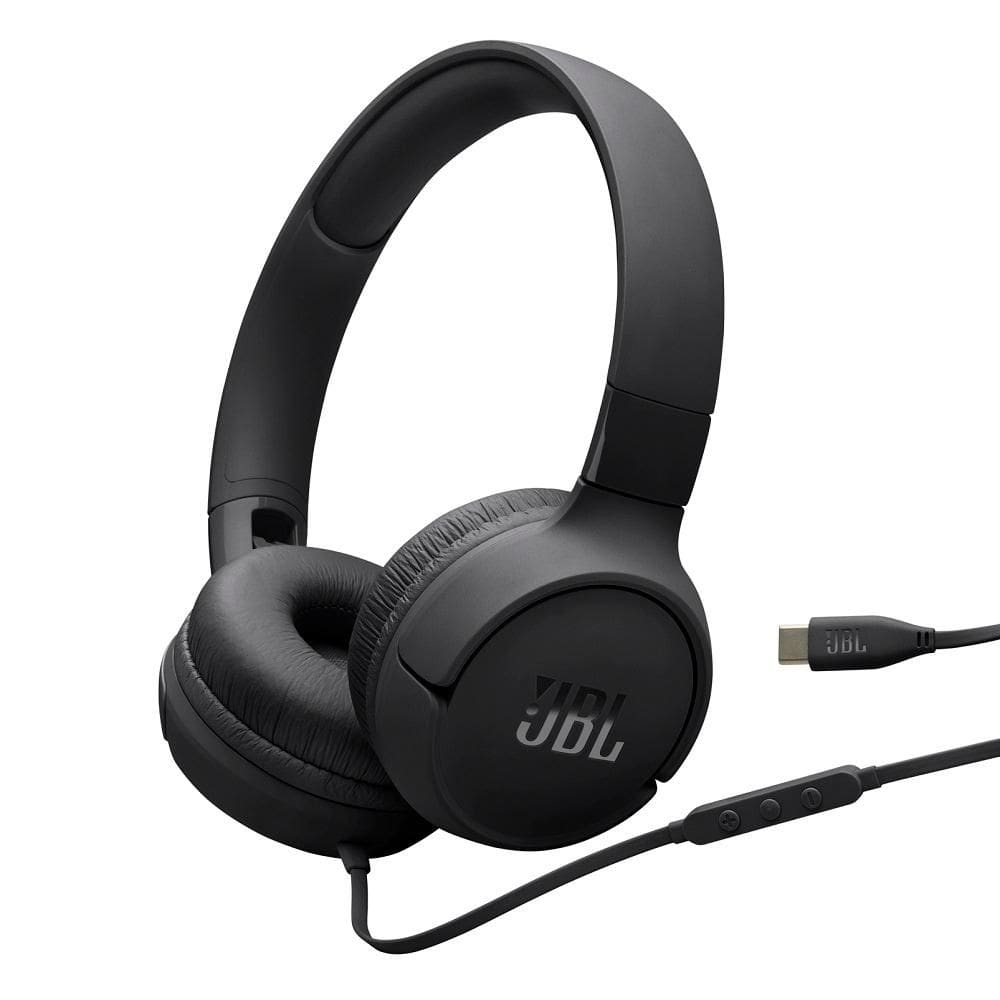 Fone Headphone Tune 520C Preto, USB-C, JBLT520CBLK, HARMAN JBL