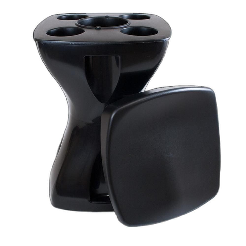 Banqueta Petisqueira Preta Multiuso