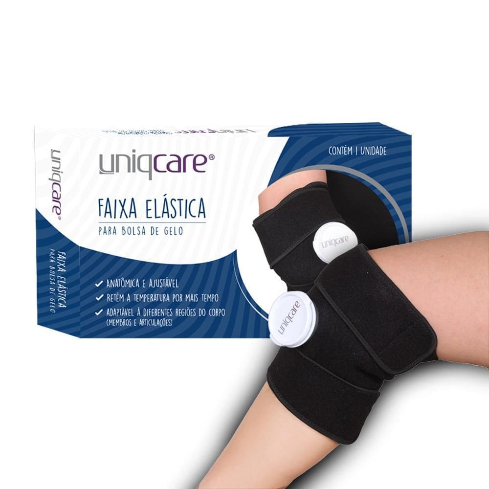 Faixa Elastica Para Bolsa De Gelo Membros E Artic.Uniqcare