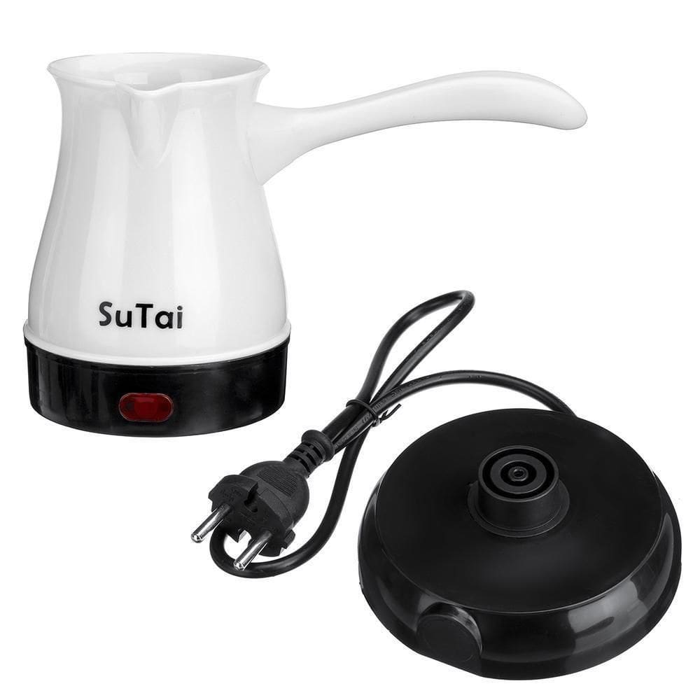Cafeteira Máquina Café Elétrica 600w Expresso Turco Europeu Aquecedor água Luxo Branca