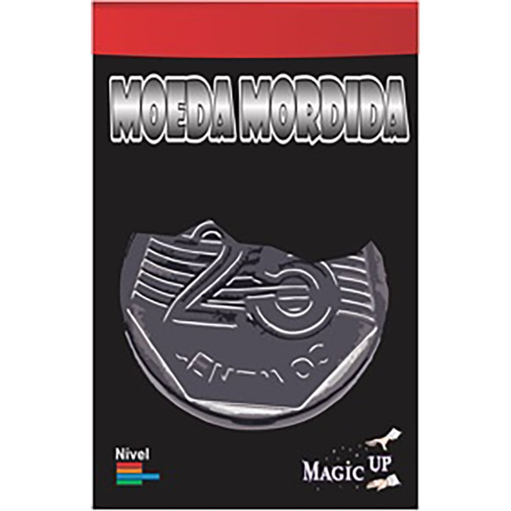 Moeda Mordida 25 Centavos Prata Coleção Fastmagic