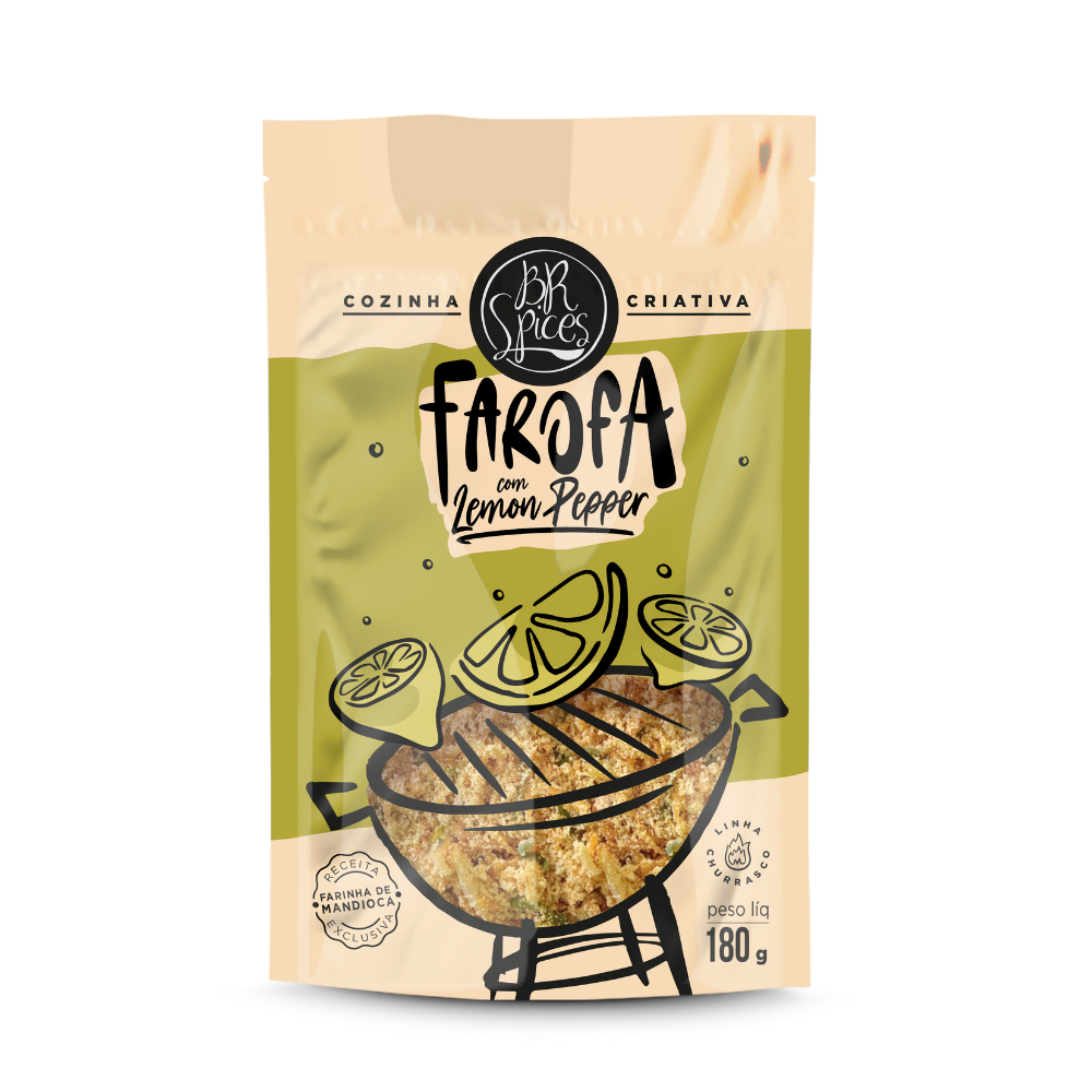 Farofa Temperada com Lemon Pepper 180G