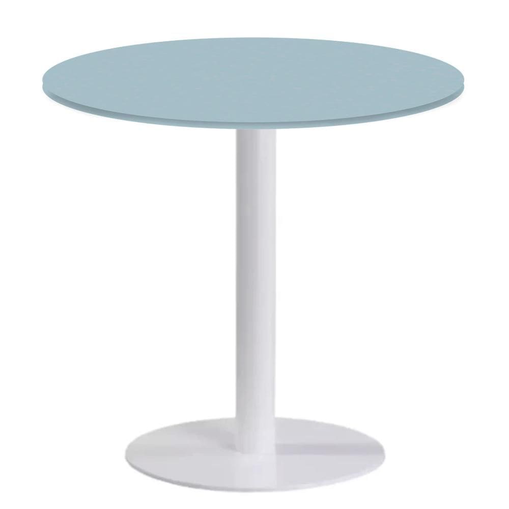 Mesa Pisa Beta Fratini Disco Redondo Branco Tampo MDP