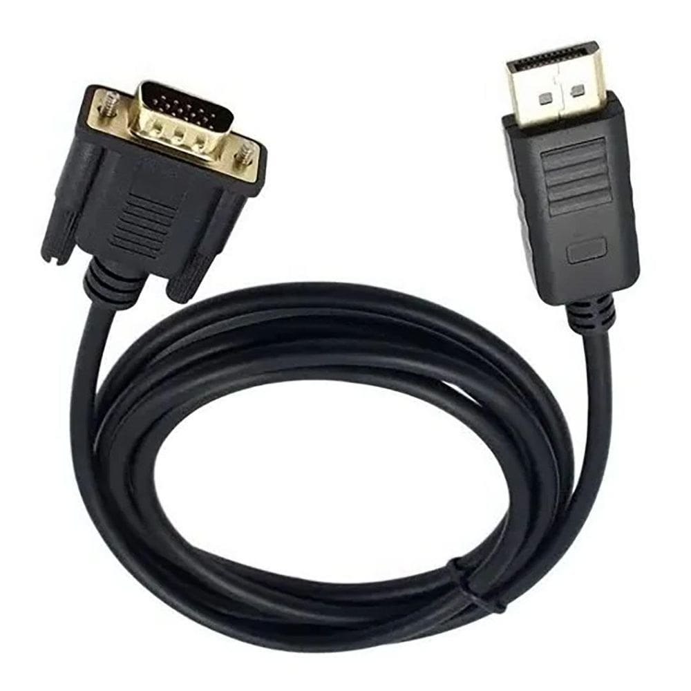 Cabo Displayport Macho Para Ligar O Pc No Monitor Led Lcd