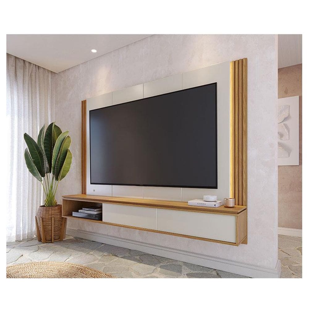 Home Suspenso Ambiente Loa Off White Freijó - Colibri