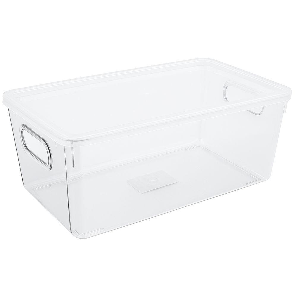 Organizador Multiuso c/ Tampa Transparente Acrílico - Quanhe