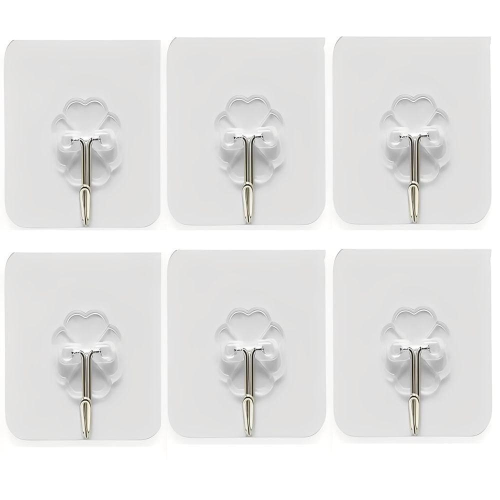 Kit de Ganchos Multiuso 6 Peças c/ Adesivo N248780-3 Quanhe