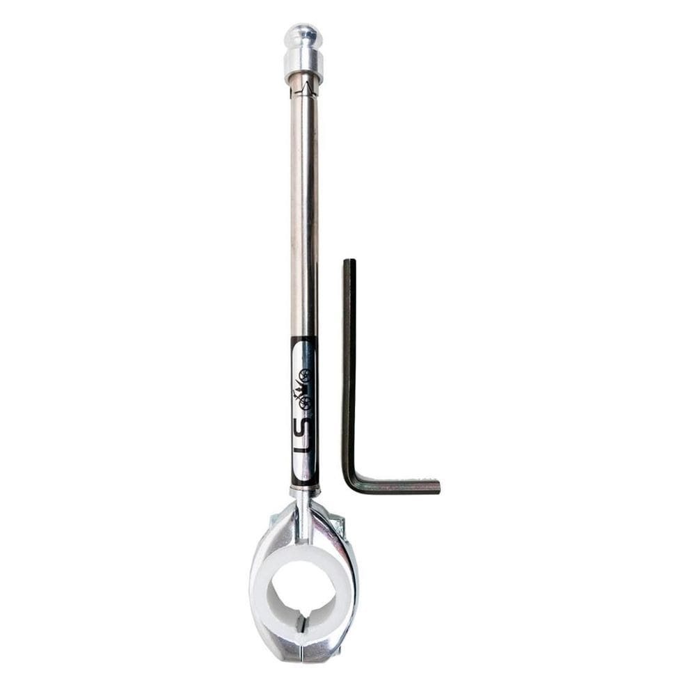 Antena Corta Pipa Cerol 6 Estágios Móvel Inox Guidão Prata