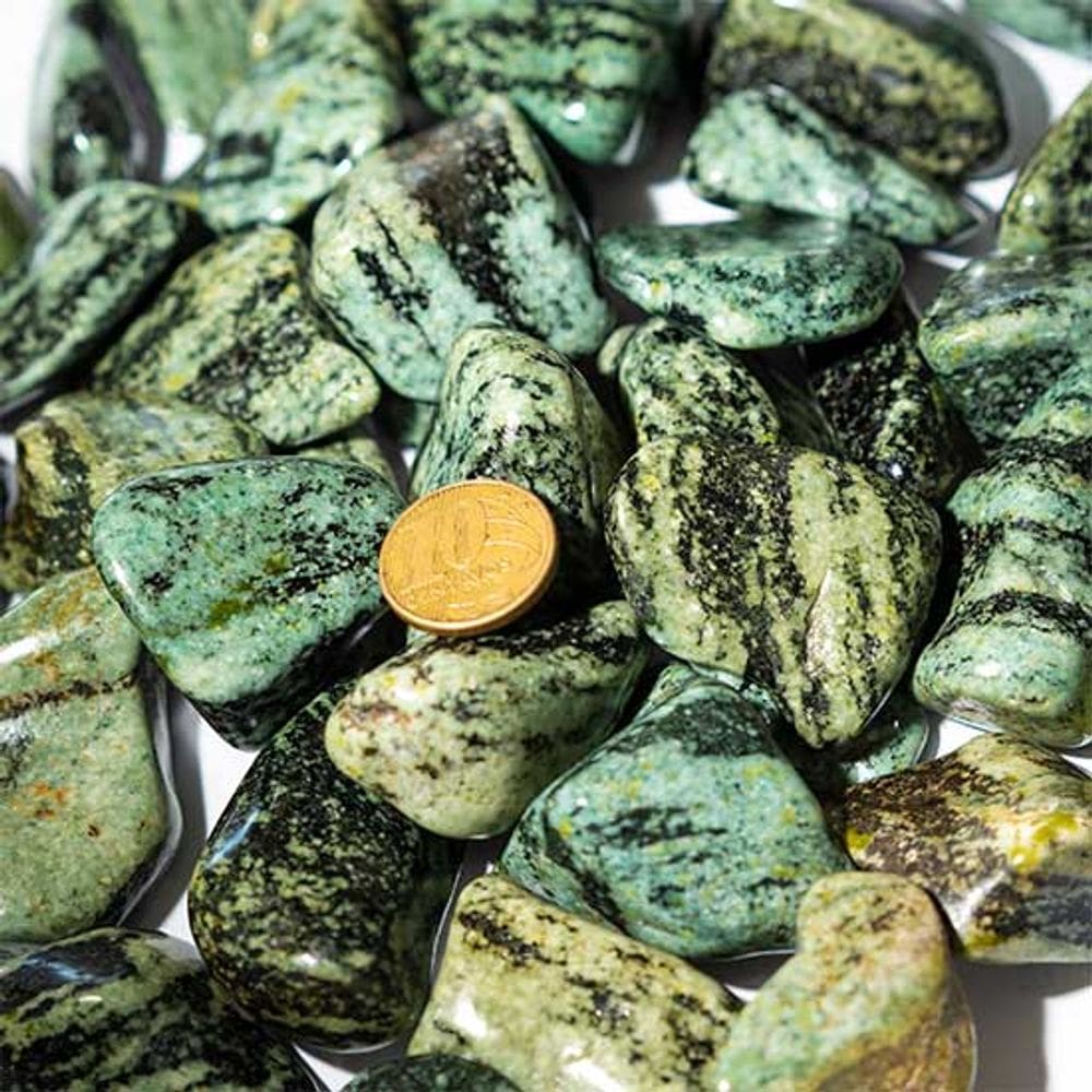 01 Quartzo Brasil Rolado Pedra Natural G 30 a 45mm Tipo B