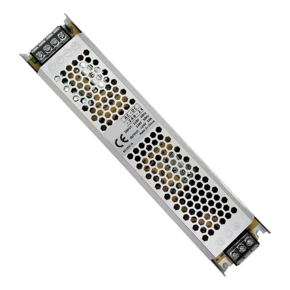 2X Fonte Driver Chaveada Slim 24V 10A 240W Bivolt Automática