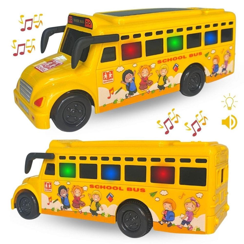 Ônibus Escolar Musical com Luz - Brinquedo Infantil
