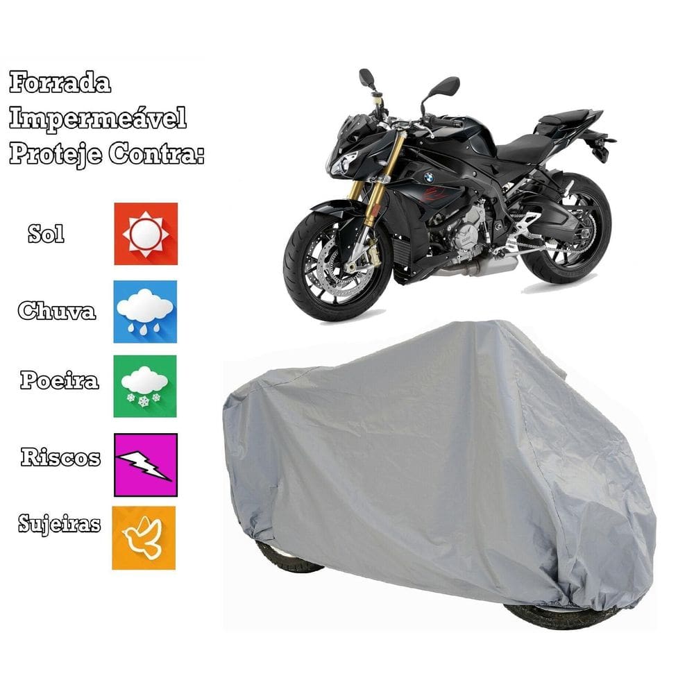 Capa Cobrir Moto Bmw S1000R 100 % Impermeável E 100% Forrada