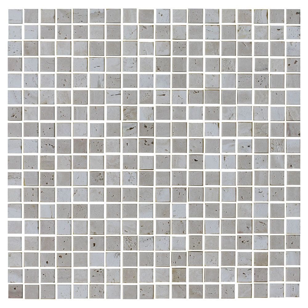 Pastilha de Pedra Natural Travertino 1,5X1,5 Placa 30X30cm - 1314004006