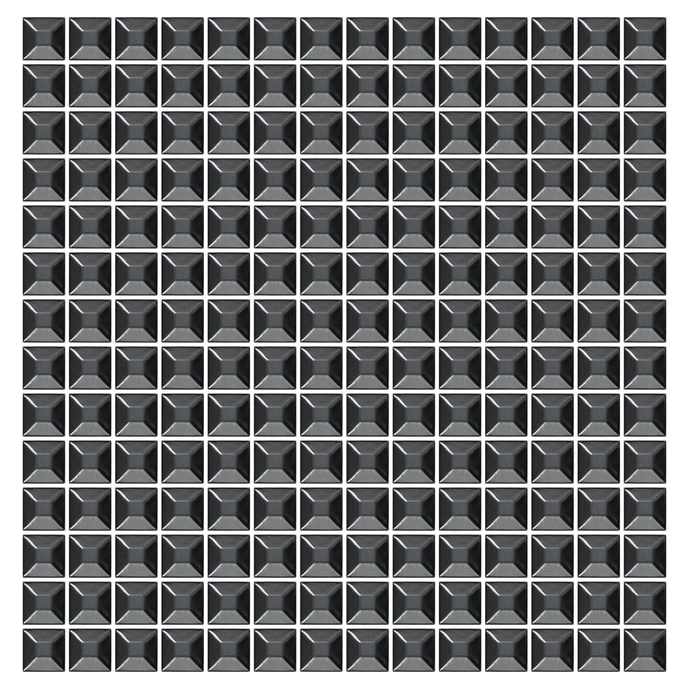 Mosaico de Metal Barcelona Black 2X2 Placa 30X30cm - 1315003007