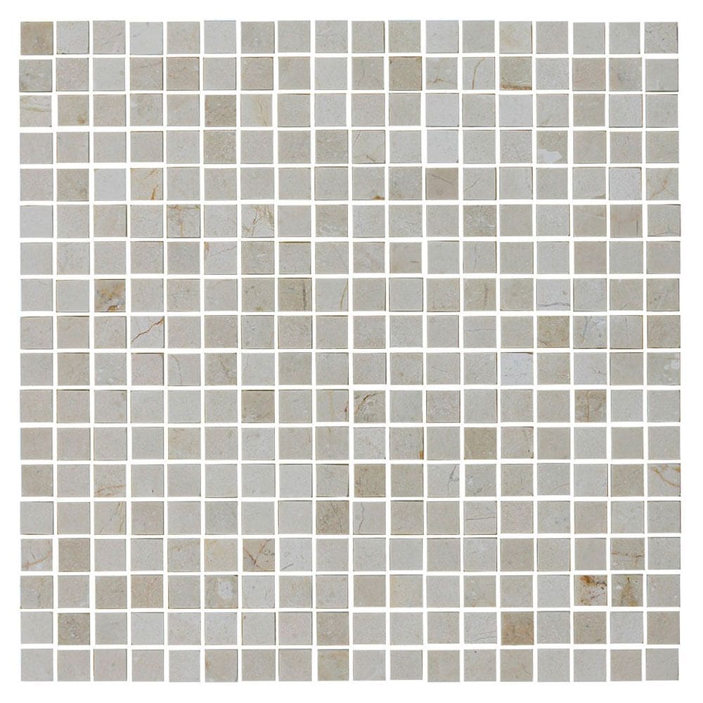 Pastilha de Pedra Natural Crema Marfil 1,5X1,5 Placa 30X30cm - 1314004003