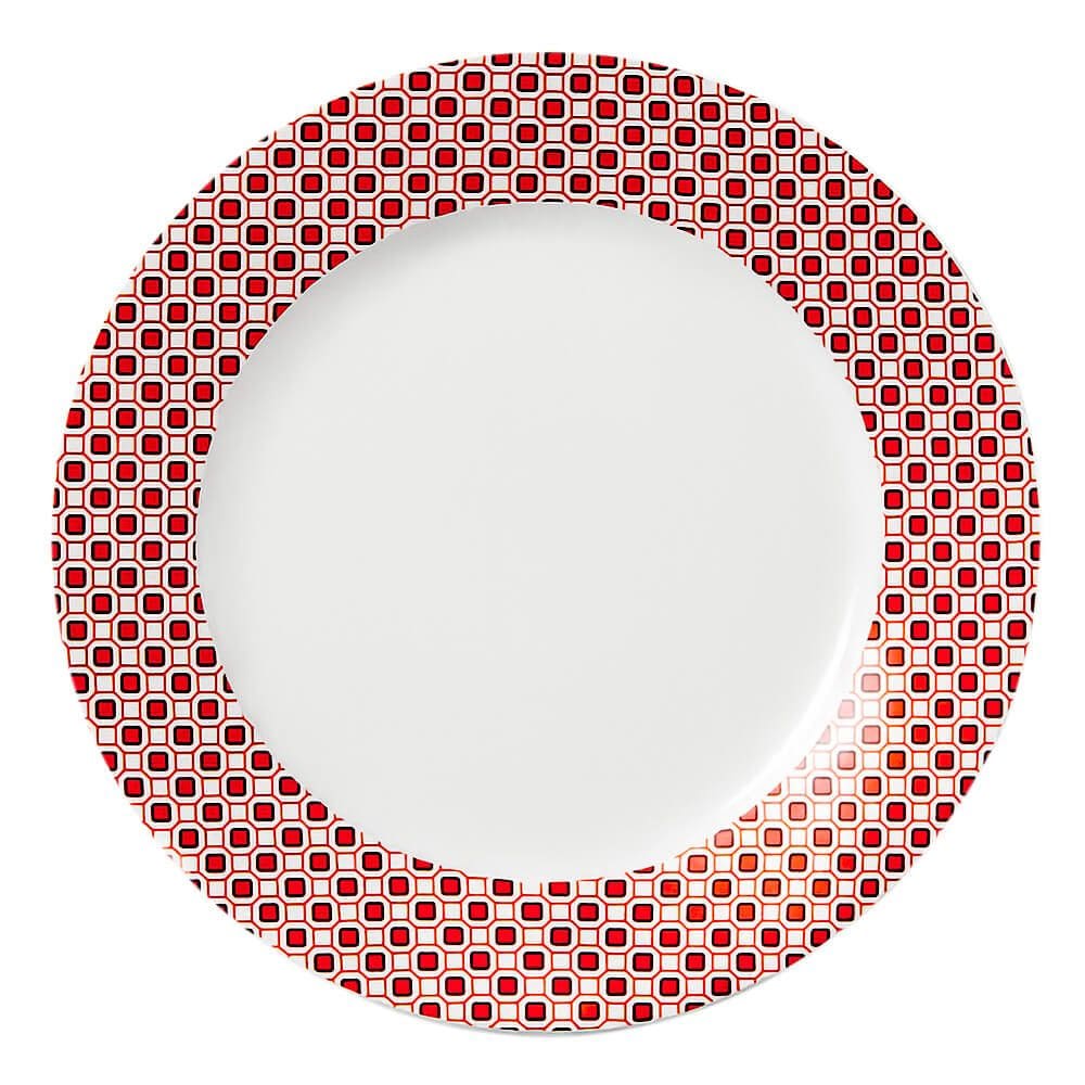 Prato Raso em Porcelana Fernanda 1 peça - Hauskraft