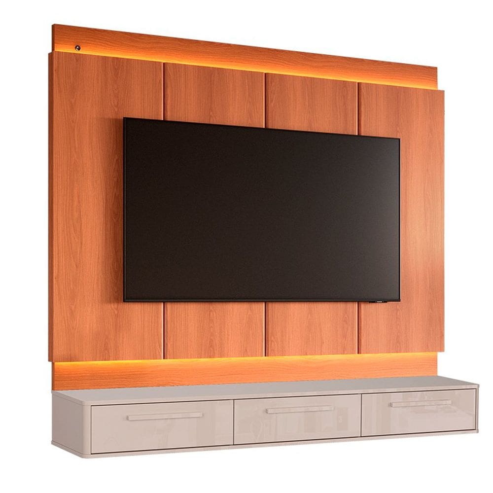 Rack Bancada com Painel para Tv de até 75” com Led Maka