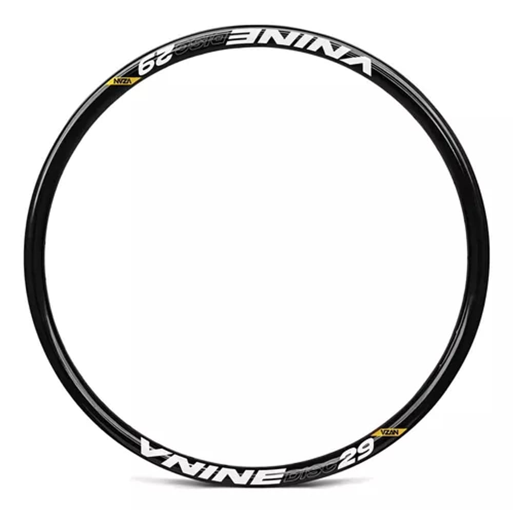 Aro 29 1.0 a 2.2 Vnine Vzan 32 Furos Freio a Disco bicicleta bike Cicloturismo Cor Preto