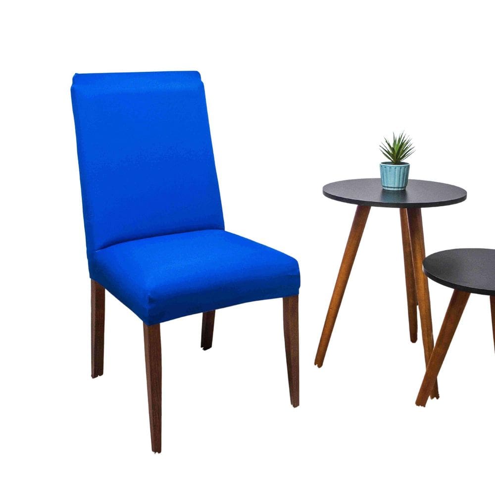 Capa Cadeira Tecido Importado Mais Resistente- Azul Bic