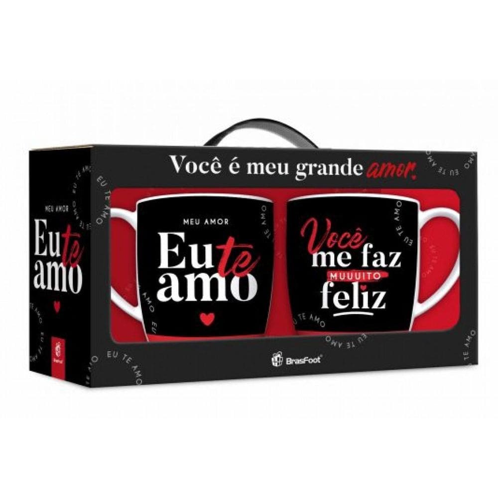 Jogo 2 Canecas Meu Amor Te Amo - Brasfoot