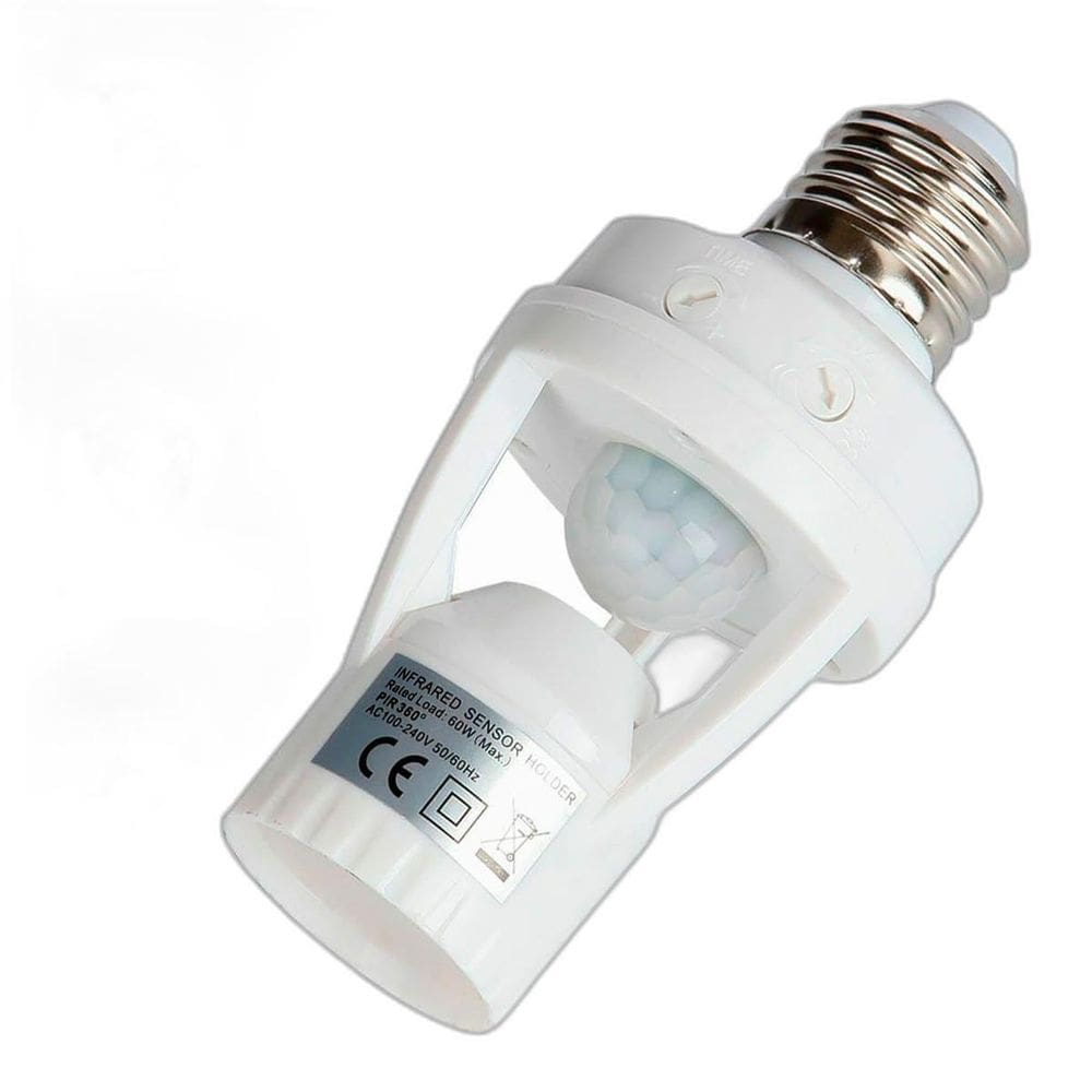 Bocal De Lâmpada Inteligente Com Sensor Presença E27