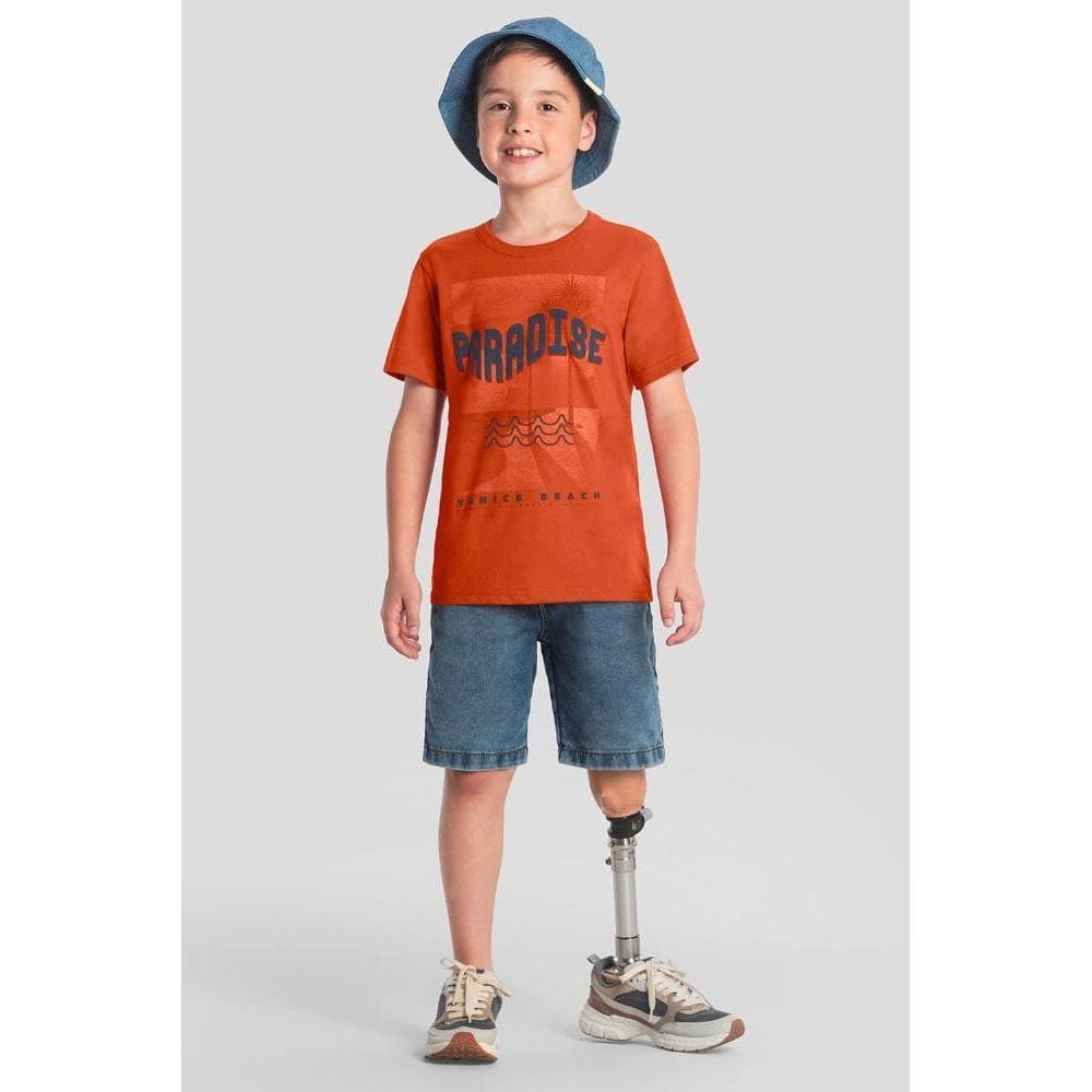 Camiseta infantil menino de surf Brandili