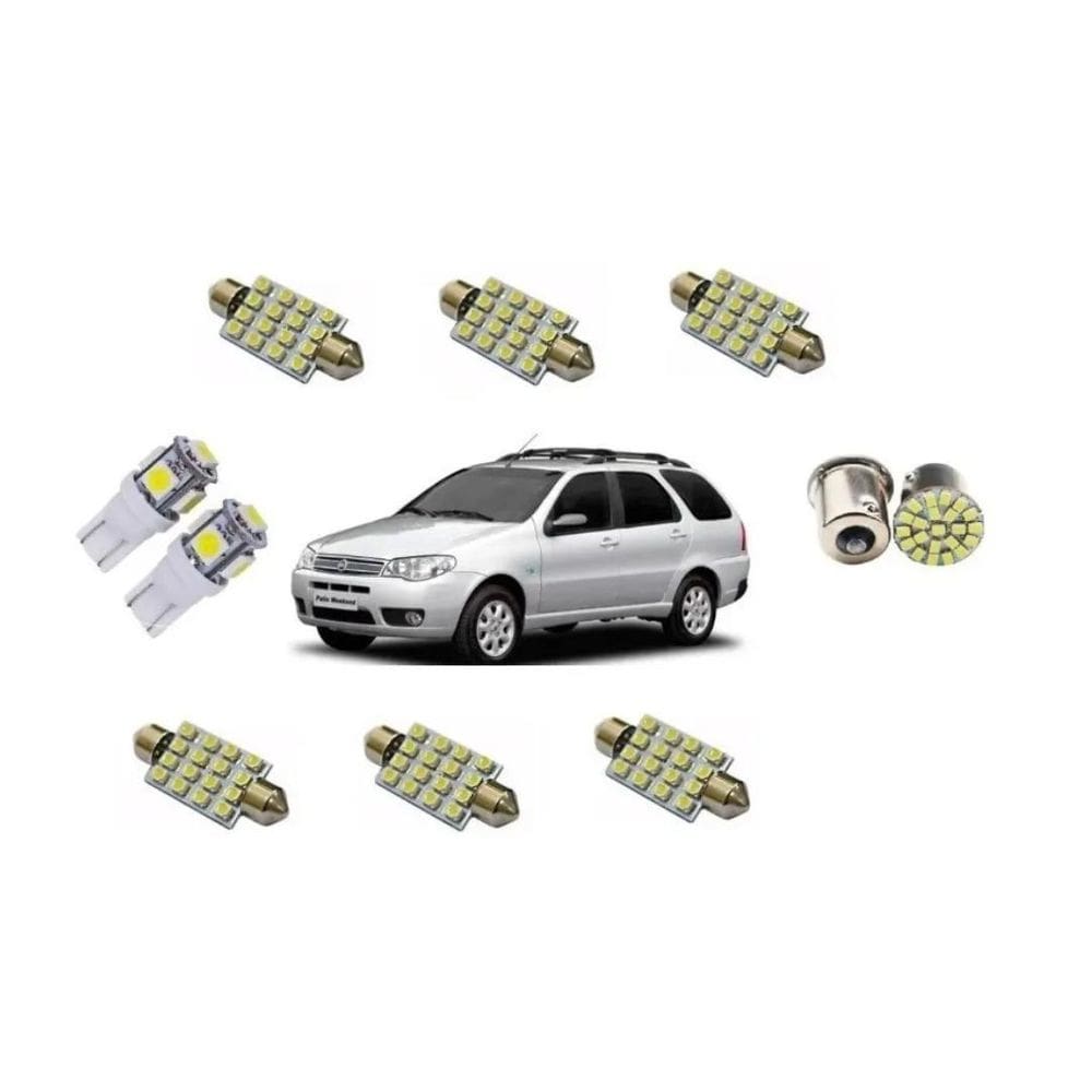 Kit Lâmpada Led Fiat Palio Weekend G3 2007