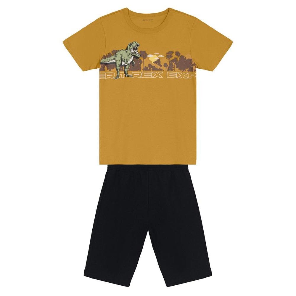 Conjunto infantil menino de dinossauro Brandili