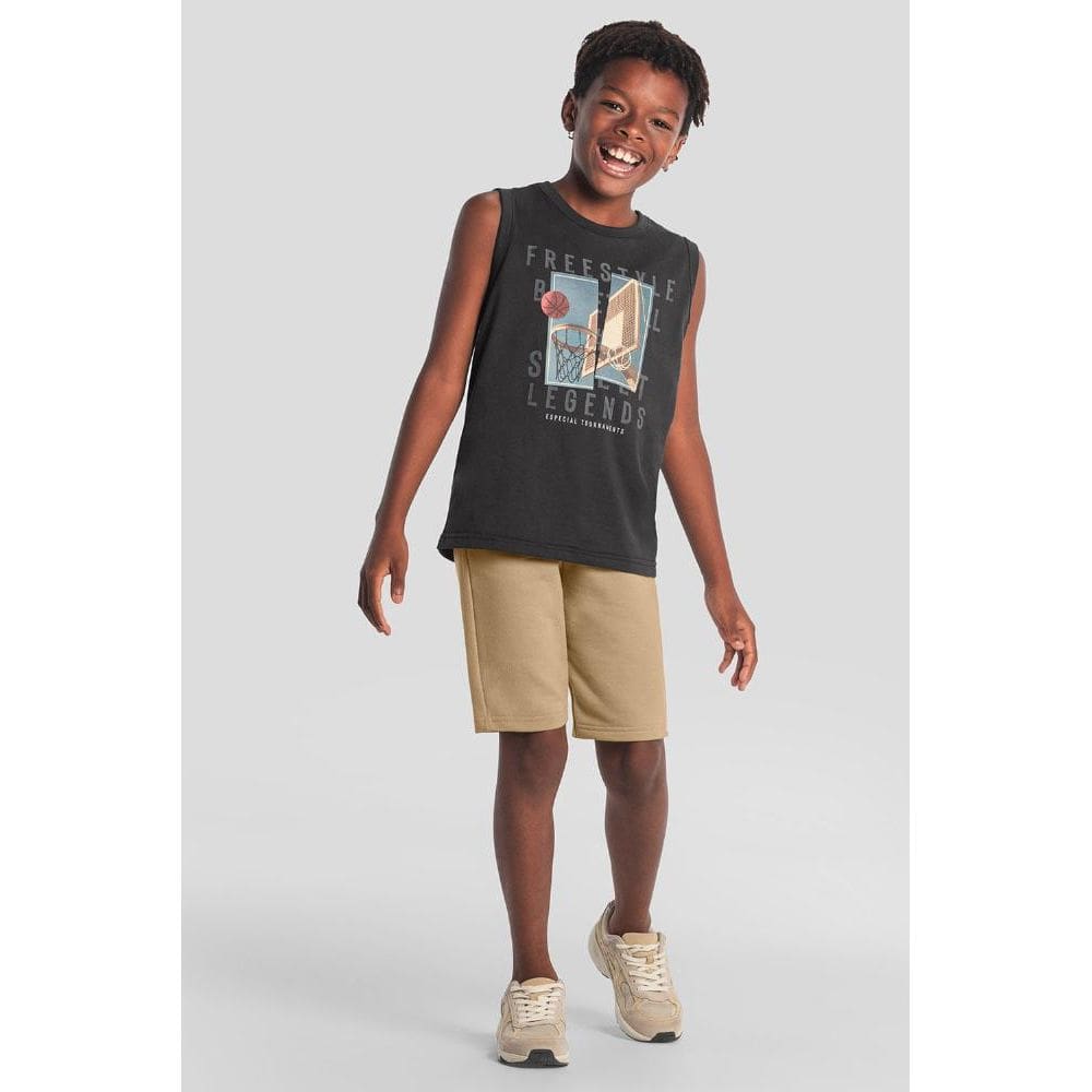Conjunto infantil menino de basquete Brandili