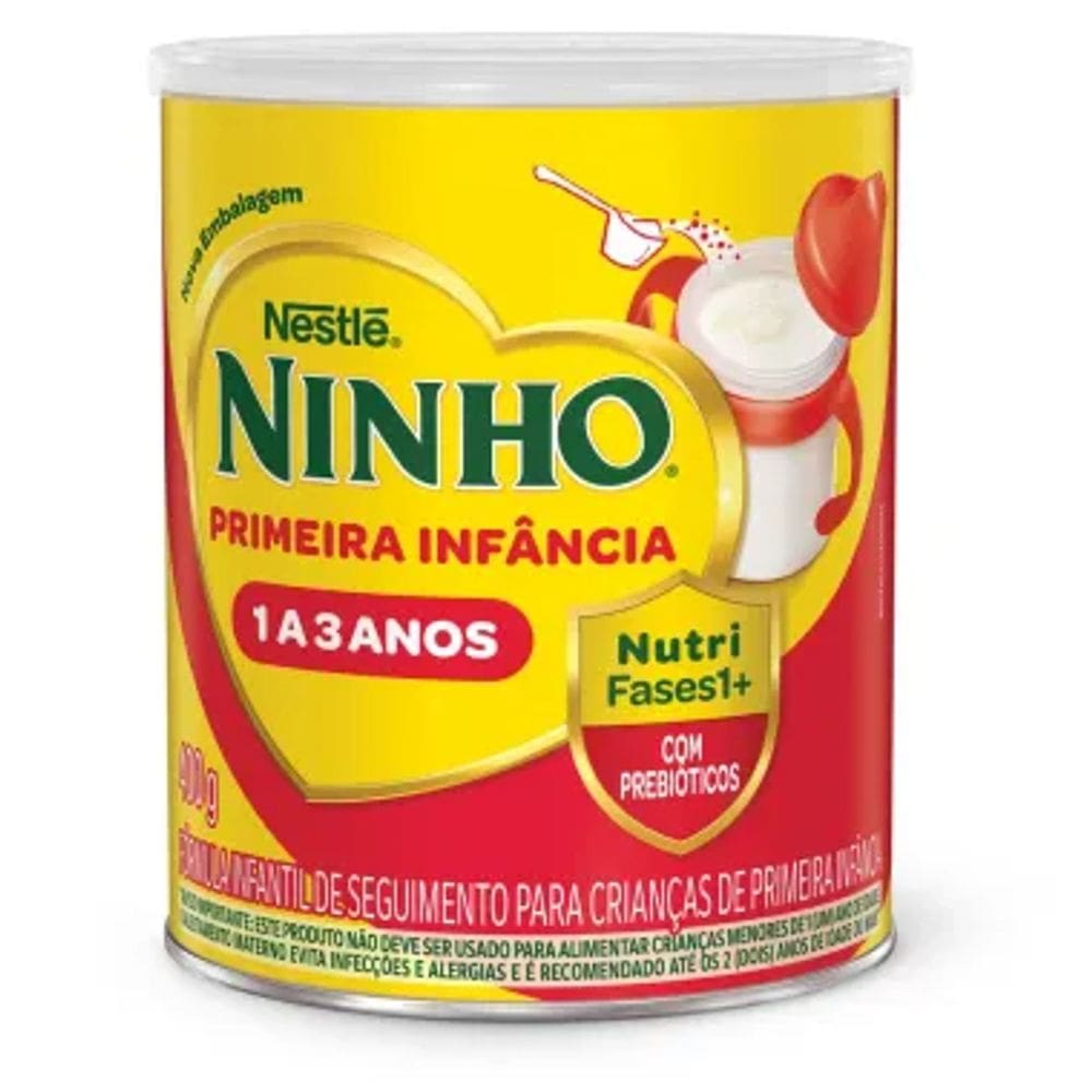 Ninho Fases 1+ Fórmula Infantil de Seguimento para Crianças de Primeira Infância de 1 a 3 anos 400g | Kit com três unidades