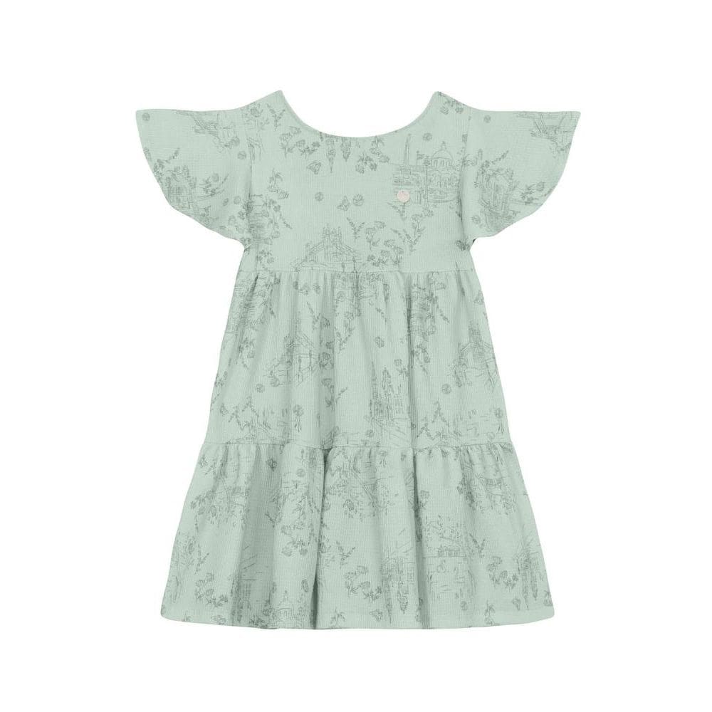 Vestido infantil menina florido Mundi