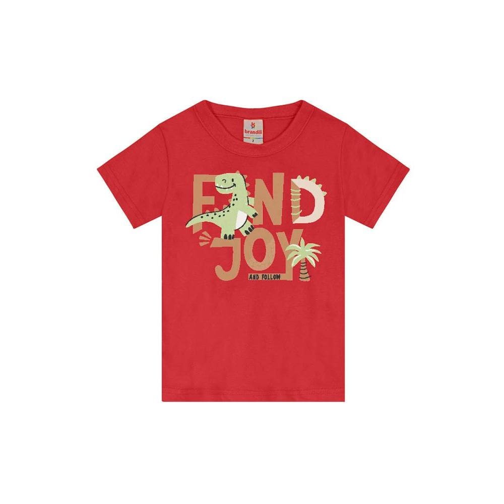 Camiseta infantil menino de dinossauro Brandili