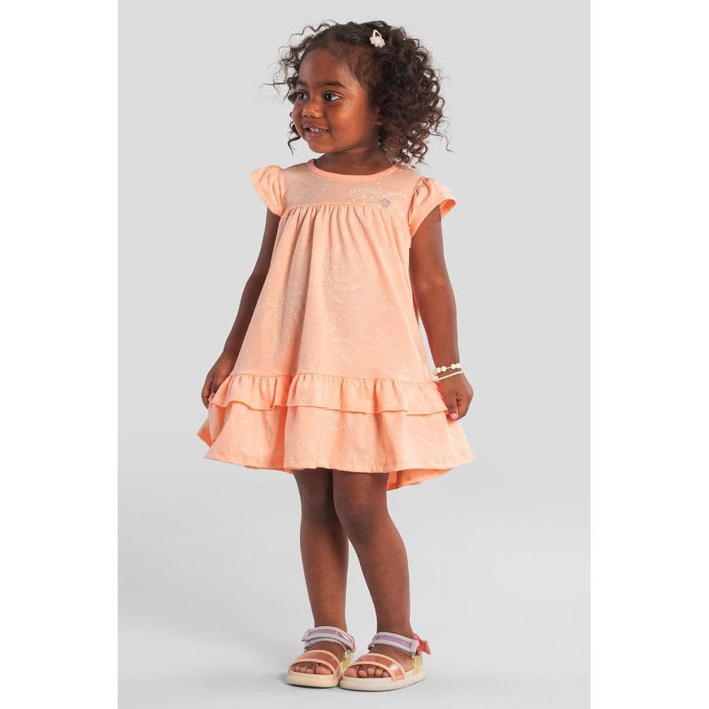 Vestido infantil menina com mini flores Brandili
