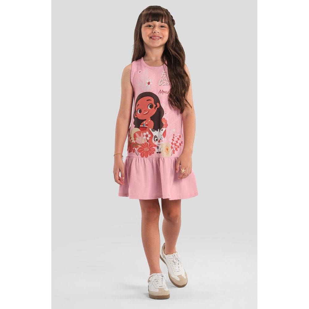 Vestido infantil menina da Moana Brandili